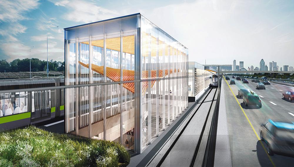 Architectural render of Panama station Architectural render of Panama station