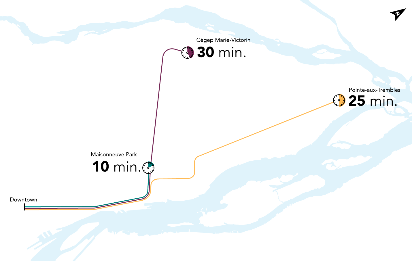 REM de l'Est time travel map REM de l'Est time travel map