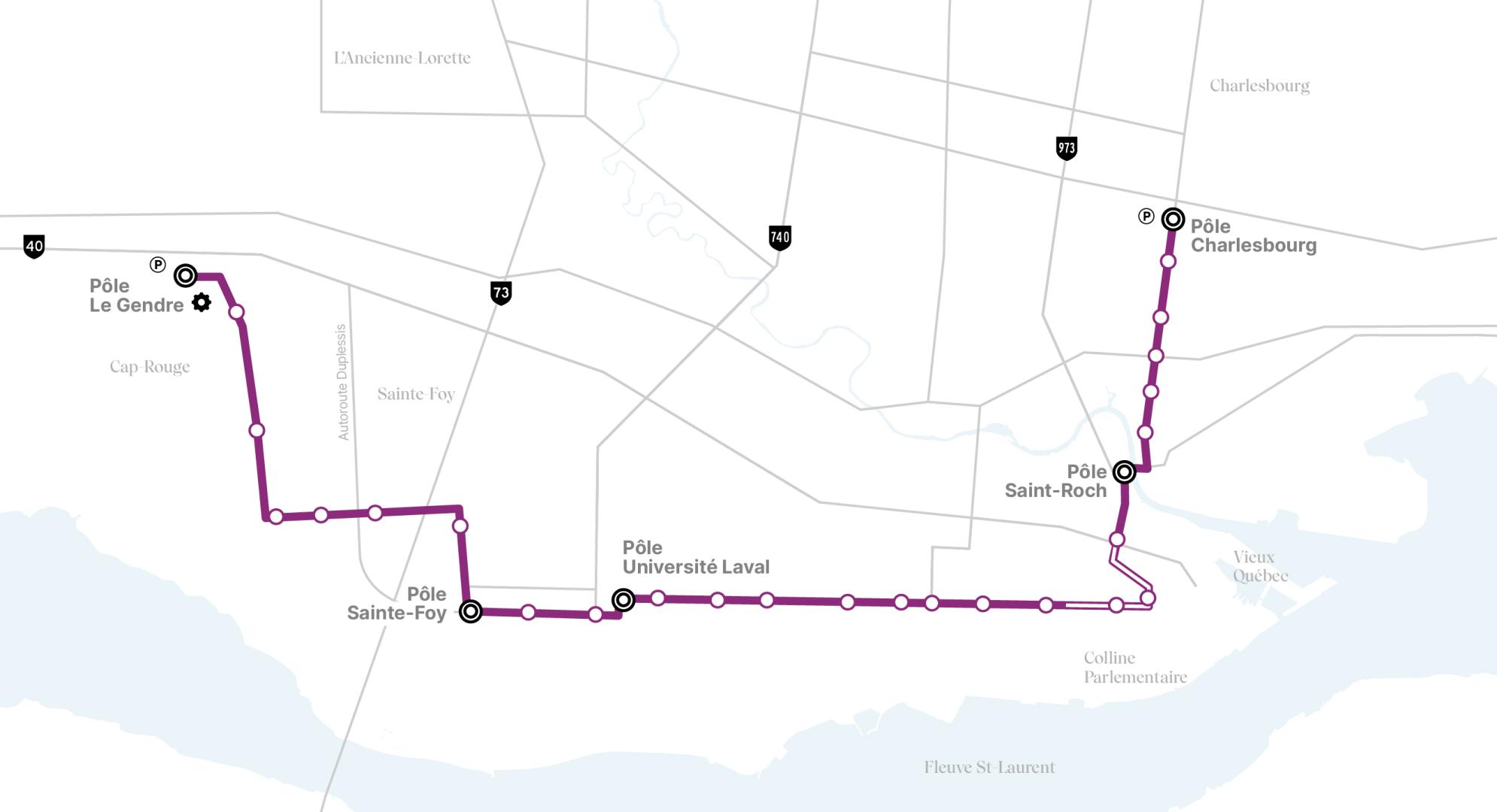 Network map TramCité