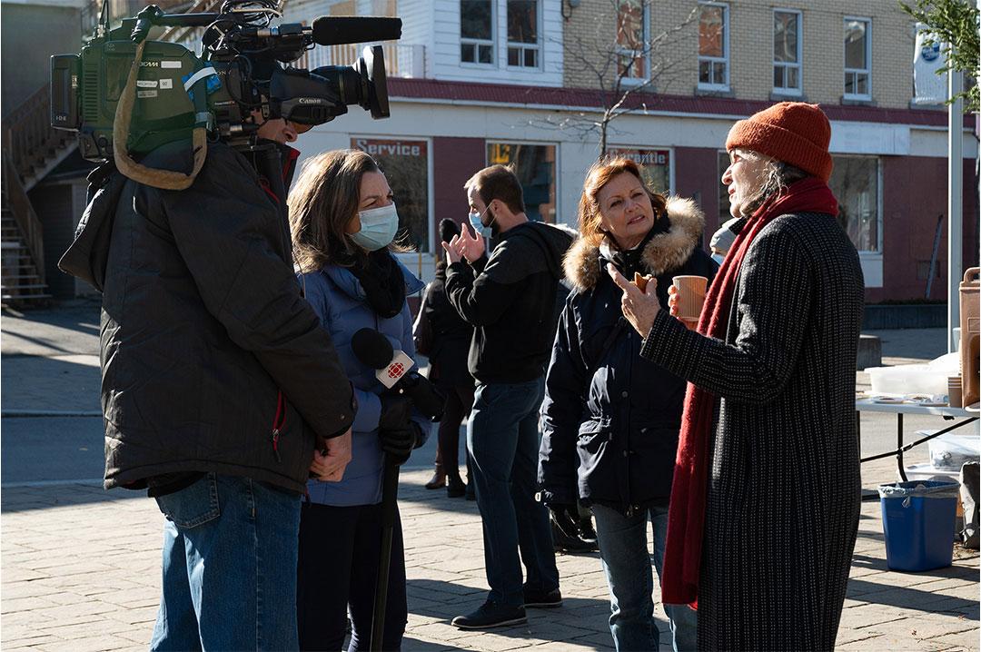 Images of the citizens' meetings during the field trip in the east end of Montreal