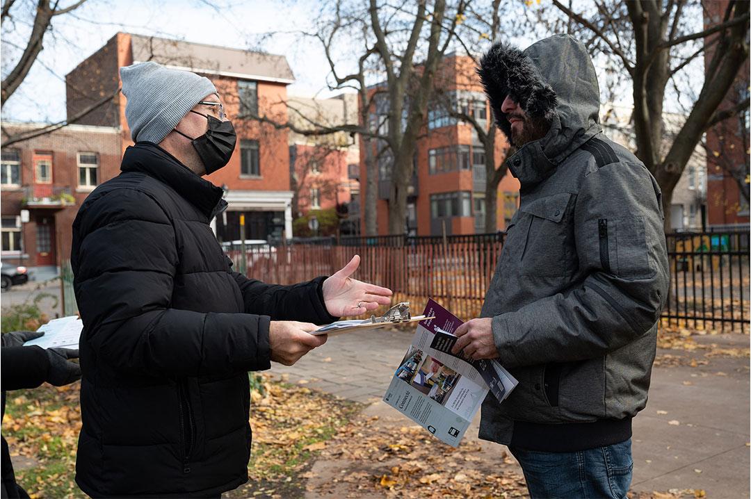 Images of the citizens' meetings during the field trip in the east end of Montreal