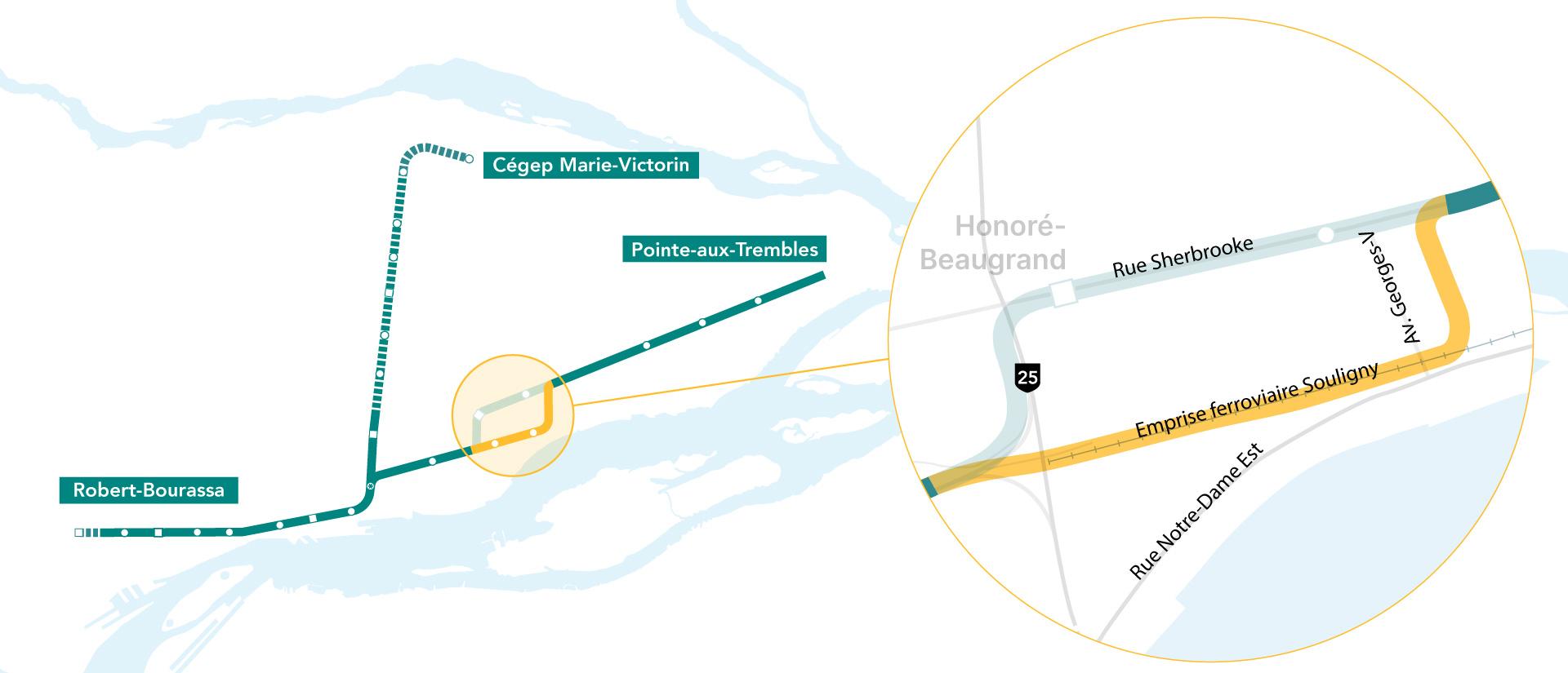 Nouvelle solution proposée sur l’emprise ferroviaire Souligny